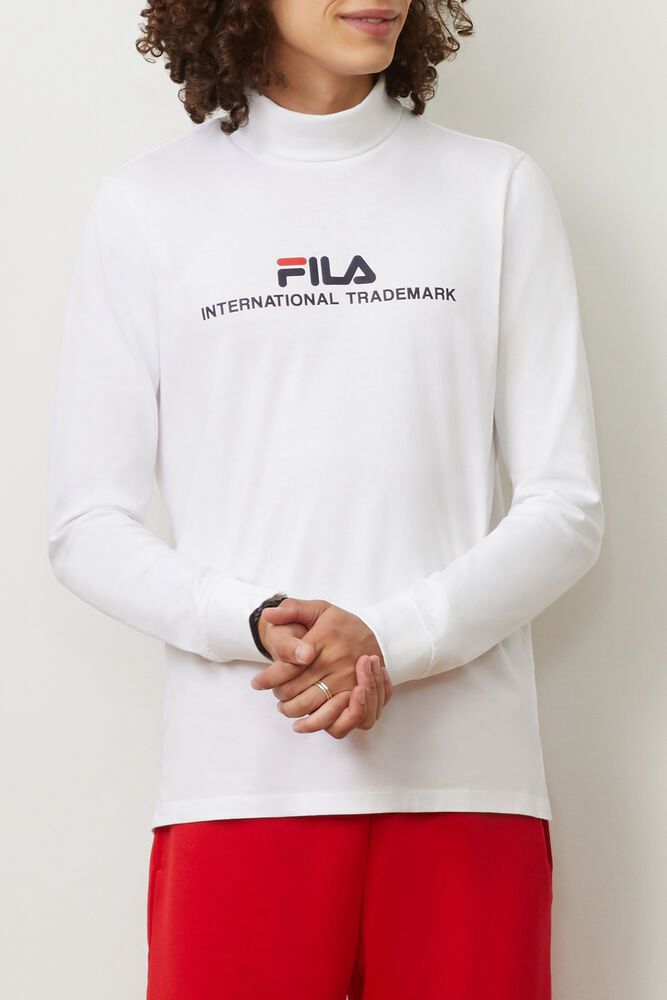 Fila T-Shirt Herre Hvide Aimone Turtleneck WTZ-638247